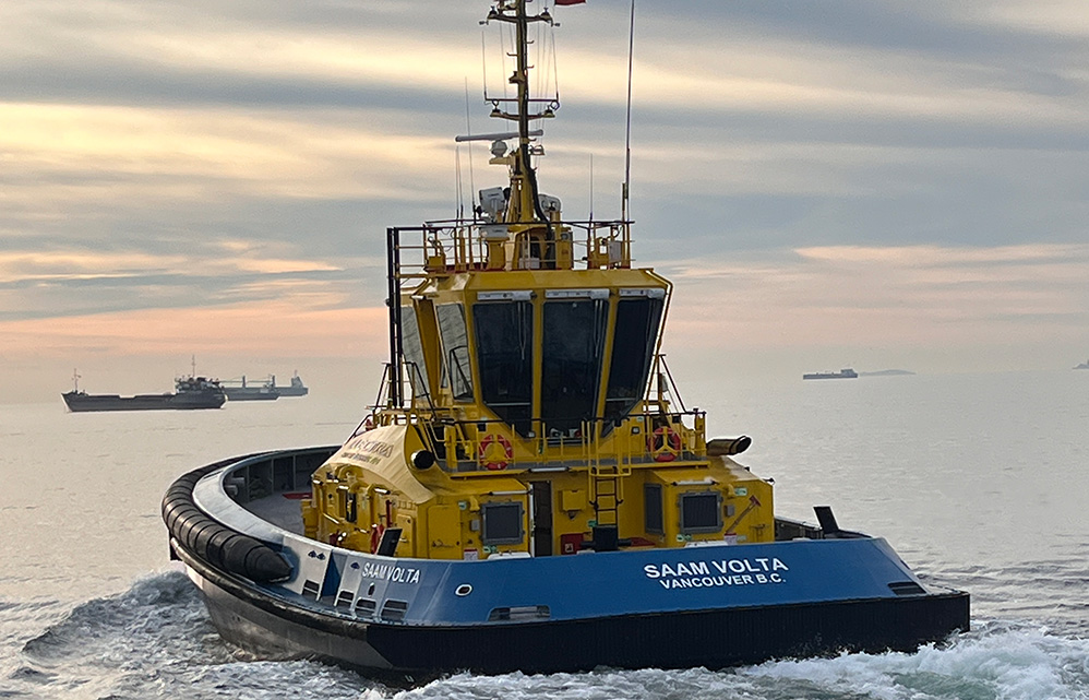 SAAM Towage receives from Sanmar shipyard first two electric tugs for its Canadian fleet