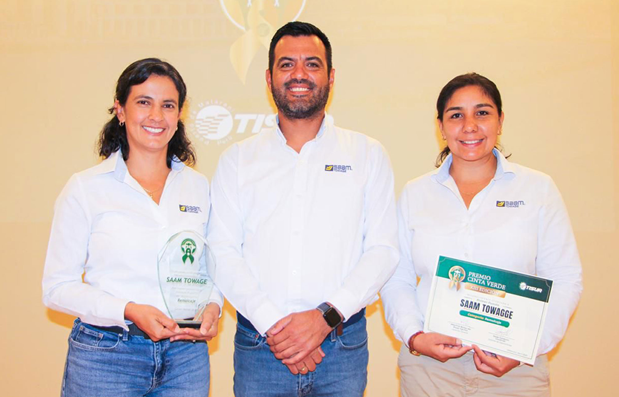 A SAAM Towage Peru recebe pelo terceiro ano consecutivo o Prêmio Cinta Verde: a melhor empresa de reboque